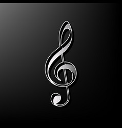 Music violin clef sign g-clef treble clef Vector Image