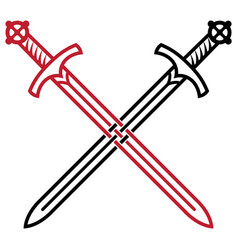 Fantasy swords Royalty Free Vector Image - VectorStock