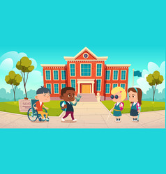 Boy bullying other kids Royalty Free Vector Image