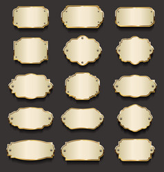 Set paper frames in different shapes Royalty Free Vector