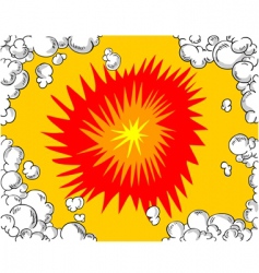 Boom comic book explosion elements Royalty Free Vector Image