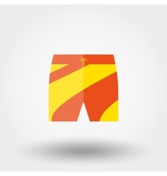 Mens black sport shorts Royalty Free Vector Image