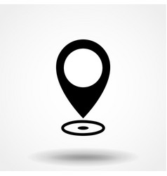 Map pointer icon gps location symbol flat design Vector Image
