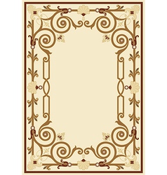 Ornamental border frame vintage Royalty Free Vector Image