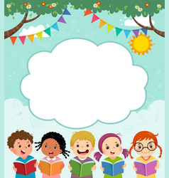 Kids Reading Background Vector Images (over 6,400)