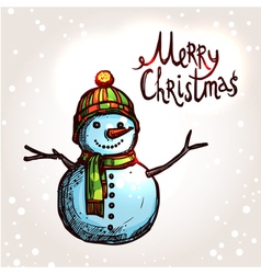 Snowman Royalty Free Vector Image - VectorStock