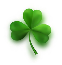 Tree with four leaf clover Royalty Free Vector Image