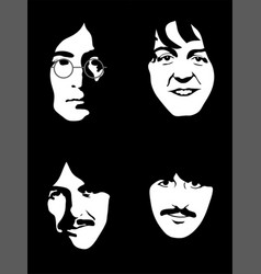 Beatles Royalty Free Vector Image - VectorStock