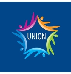 Logo union people Royalty Free Vector Image - VectorStock