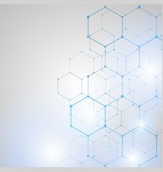 Abstract technology hexagon background Royalty Free Vector