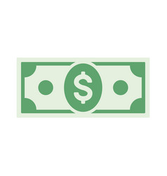 All dollar bills flat Royalty Free Vector Image