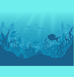 Underwater scene Royalty Free Vector Image - VectorStock