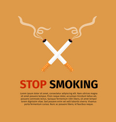 Inspiring quotes about quitting smoking Royalty Free Vector