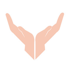 supporting hands holding care concept royalty free vector