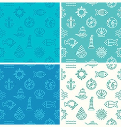 Nautical Seamless Pattern Royalty Free Vector Image
