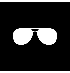 The sunglasses icon glasses symbol flat Royalty Free Vector