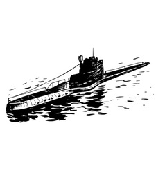 Подводная лодка векторный рисунок
