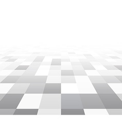 Black and white perspective checkered background Vector Image