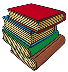 Stack of books Royalty Free Vector Image - VectorStock