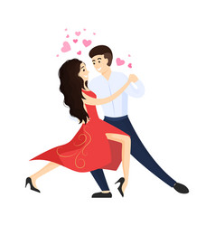Dancing couple outlined sketch Royalty Free Vector Image