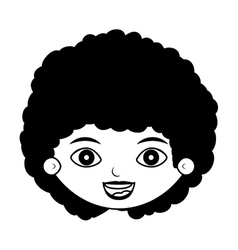 Girl Curly Hair Silhouette Vector Images Over 1 200