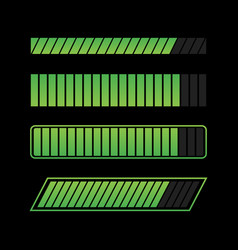 Progress loading bar with lighting concept Vector Image