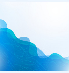 Abstract wavy background blue wave Royalty Free Vector Image