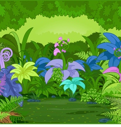 Jungle landscape Royalty Free Vector Image - VectorStock