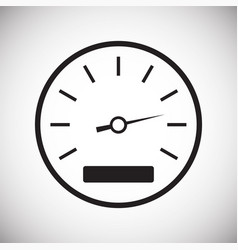 Analog Gauge Meter On White Background For Graphic