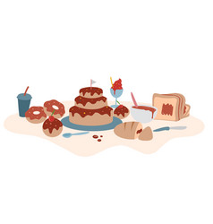Chocolate cookies Royalty Free Vector Image - VectorStock