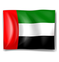 United arab emirates wavy flag background Vector Image