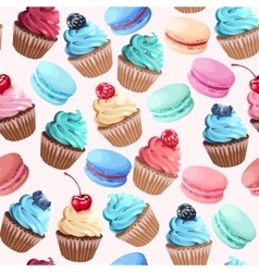Sweets seamless pattern Royalty Free Vector Image