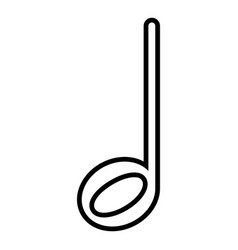 Isolated half note musical note Royalty Free Vector Image