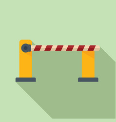 Border barrier icon flat train safety Royalty Free Vector