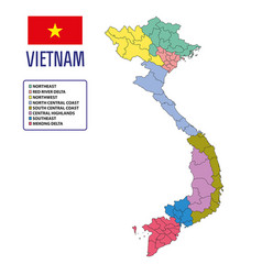 Vietnam map Royalty Free Vector Image - VectorStock