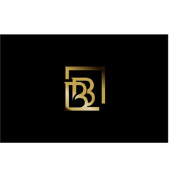 Elegant bb letter linked monogram logo design Vector Image