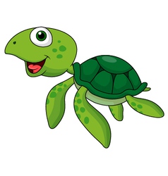 Cartoon baby cute turtle Royalty Free Vector Image