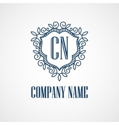Monogram Logos Vintage Concepts Royalty Free Vector Image