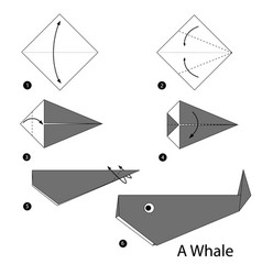 Step instructions how to make origami a owl Vector Image