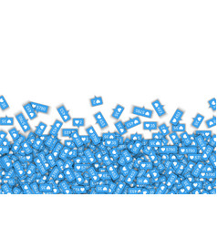 Ocean view with the cloud board blank space Vector Image