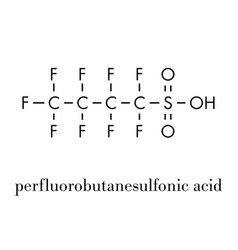 Perfluorobutanesulfonic Acid Fluorosurfactant Vector Image