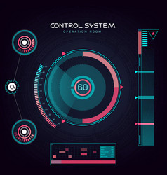 Interface ui design graphic hud Royalty Free Vector Image