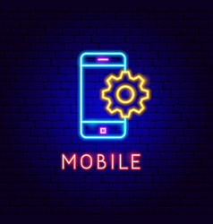 Device store neon label Royalty Free Vector Image