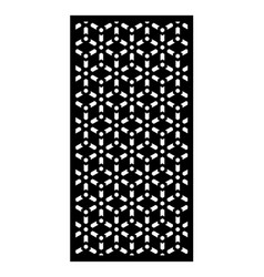 Modern laser cut panel screen fence Royalty Free Vector