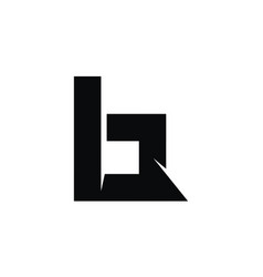 Logo sign bb icon sign two interlaced letters b Vector Image