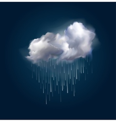 Cloud and rain Royalty Free Vector Image - VectorStock