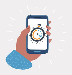 Timer application ui design concept Royalty Free Vector