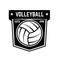 Volleyball ball in crown Royalty Free Vector Image