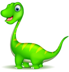 Cute dinosaur cartoon Royalty Free Vector Image