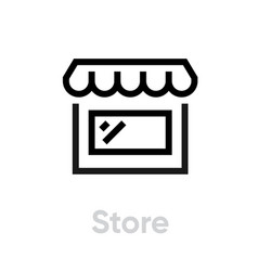 Small convenience store Royalty Free Vector Image